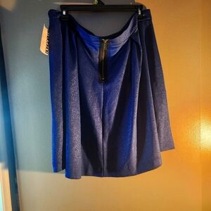 Ladies blue glitter mini shirt